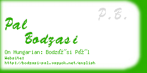 pal bodzasi business card